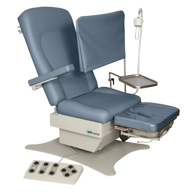 Image TABLE DE PODIATRIE 18.75'' H CAPACITÉ 600 LBS. 3 FONCTIONS PROGRAMMABLES CONTRÔLE AUX PIEDS